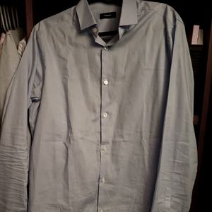 Theory Blue dress shirt size 16 regular